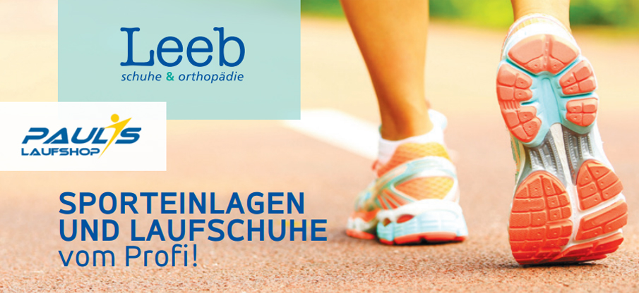 Sporteinlagen und Laufschuhe vom Profi